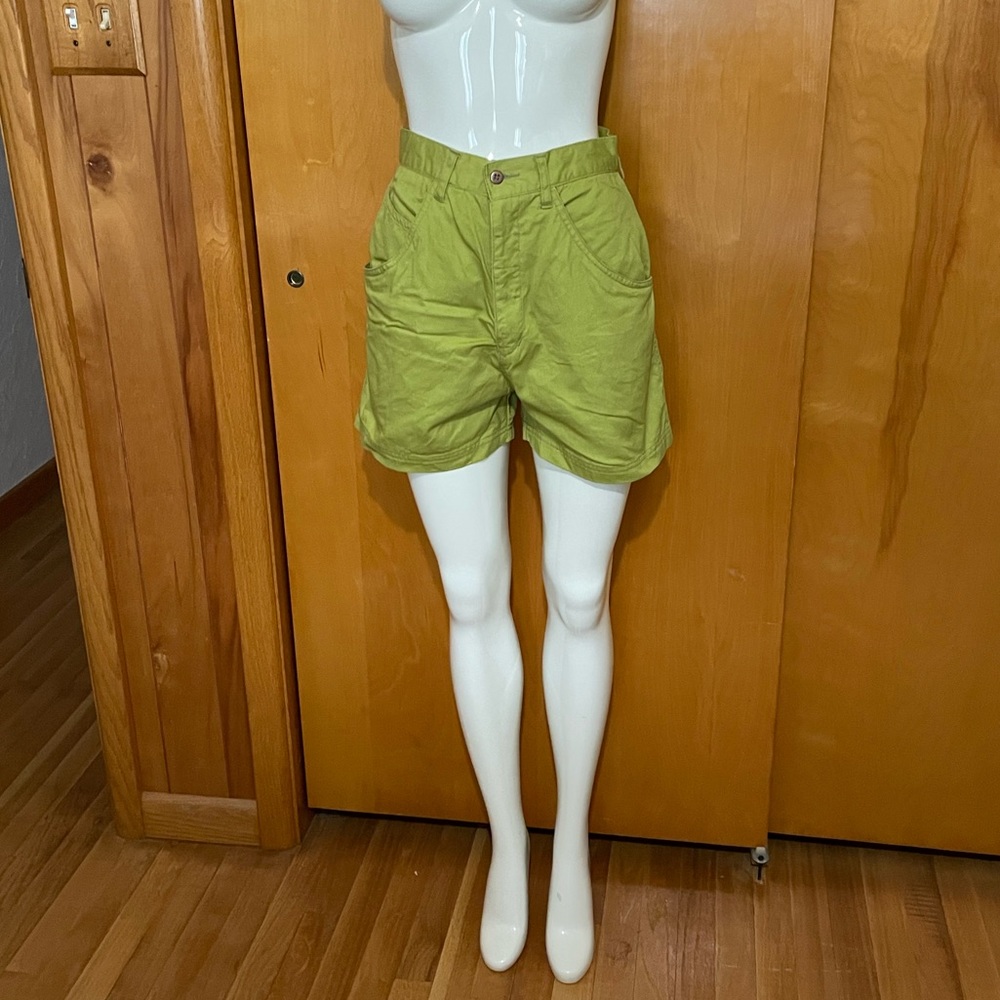 Vintage 80s Generra Collection High Waisted Shorts Size 7 Green